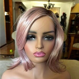 Elegant And Beautiful light Pink ( Watermelon) mono Rene of Paris Mika Wig
